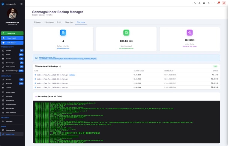 Backup-Verwaltung