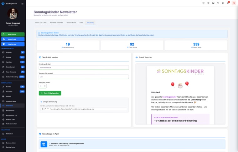 Newsletter-Modul