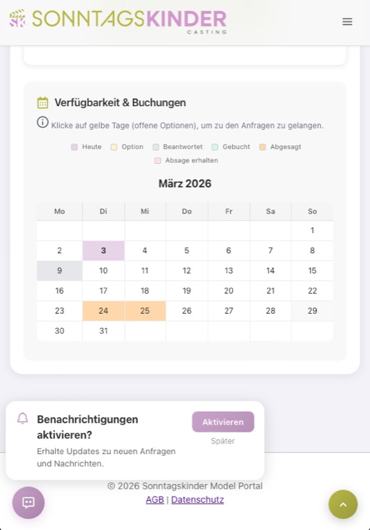 Shooting-Kalender