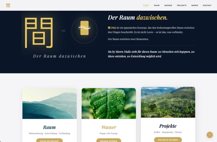 Konzept „Ma“ & die drei Bereiche