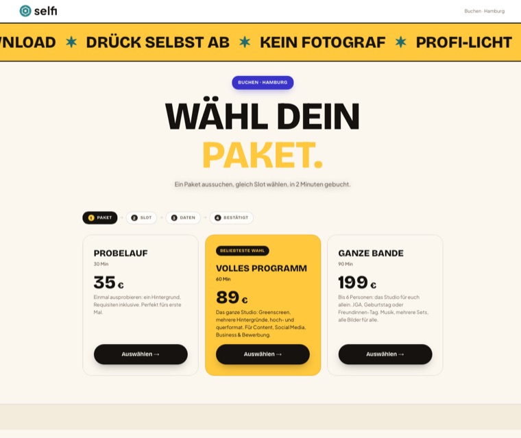 Paket buchen