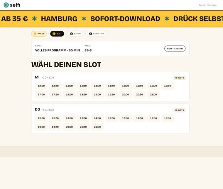Slot wählen