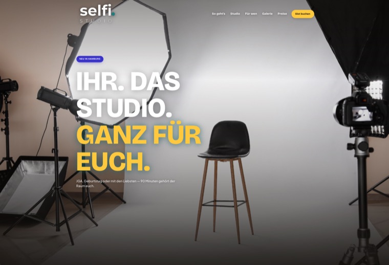 Das Studio — ganz für euch