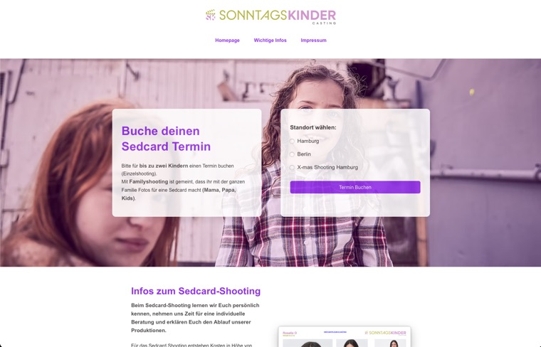 Sedcard-Termine im CRM