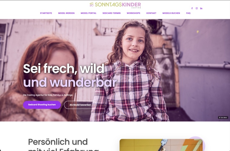Öffentliche Casting-Website